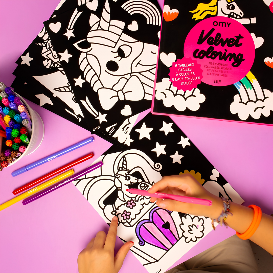 Colorir c/Veludo Lily OMY