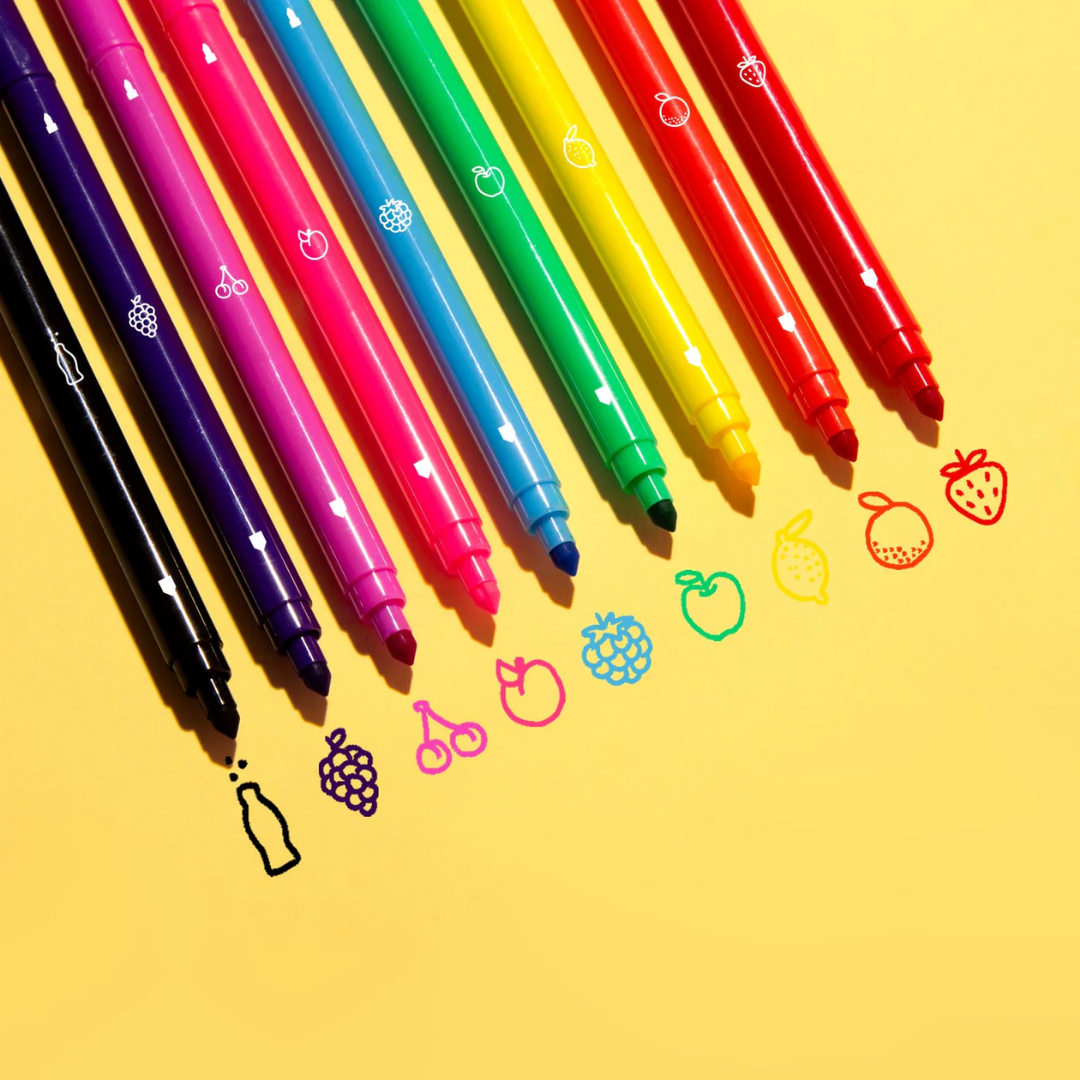 Perfumed Double-Ended Pens. 9 pcs. OMY