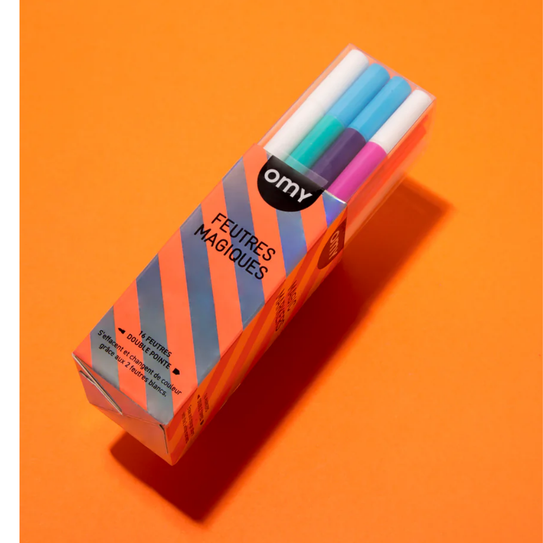 OMY Magic Felt-Tip Pens, 16-pack