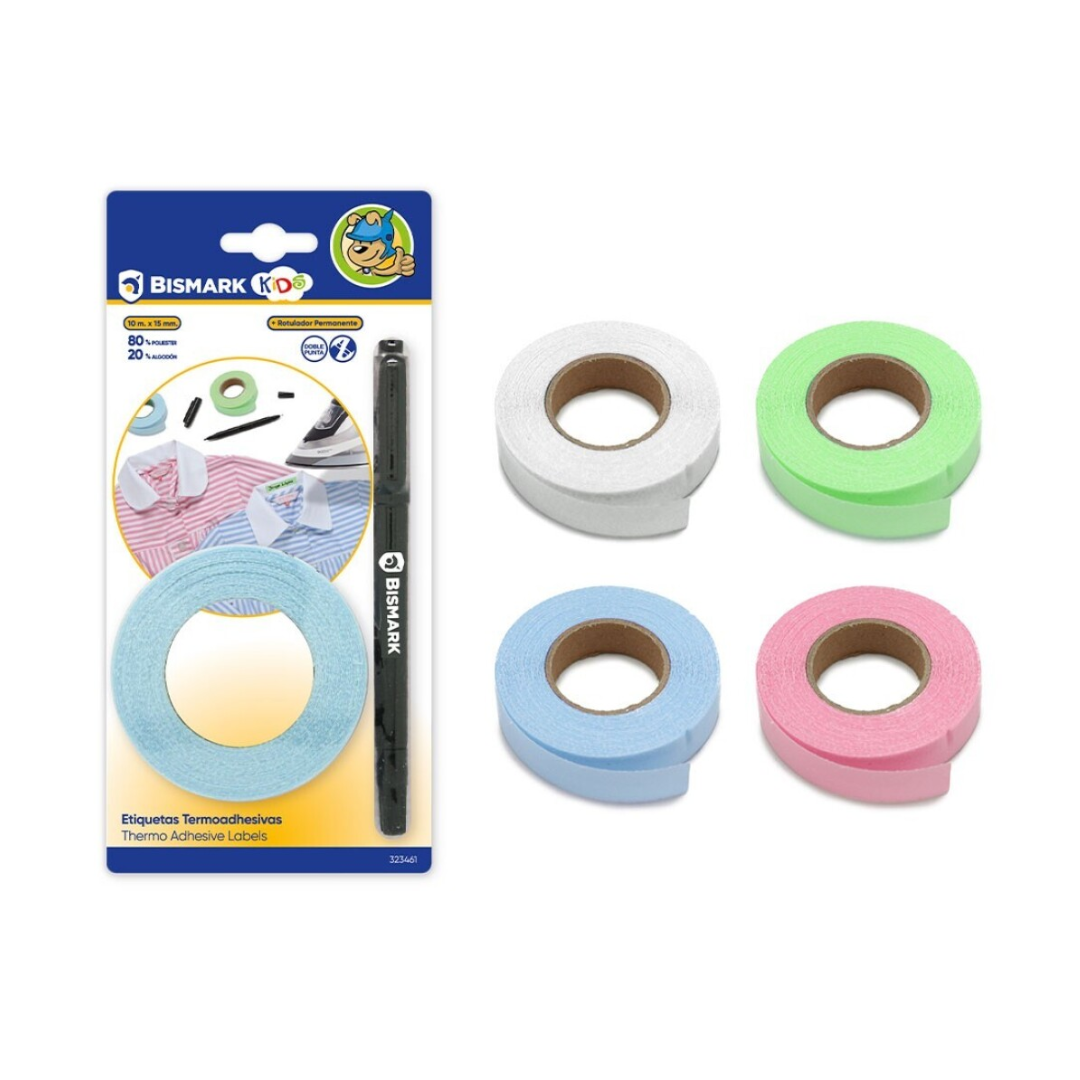 Labels. Heat-seal labels. For clothing with PSS marker