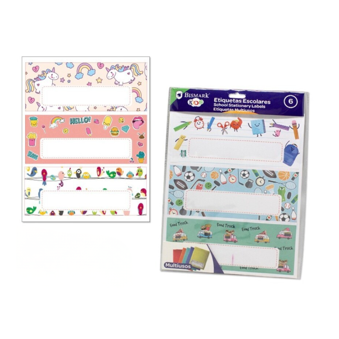 Autocol Labels, 20x8cm Notebooks, 6 pcs. PSS