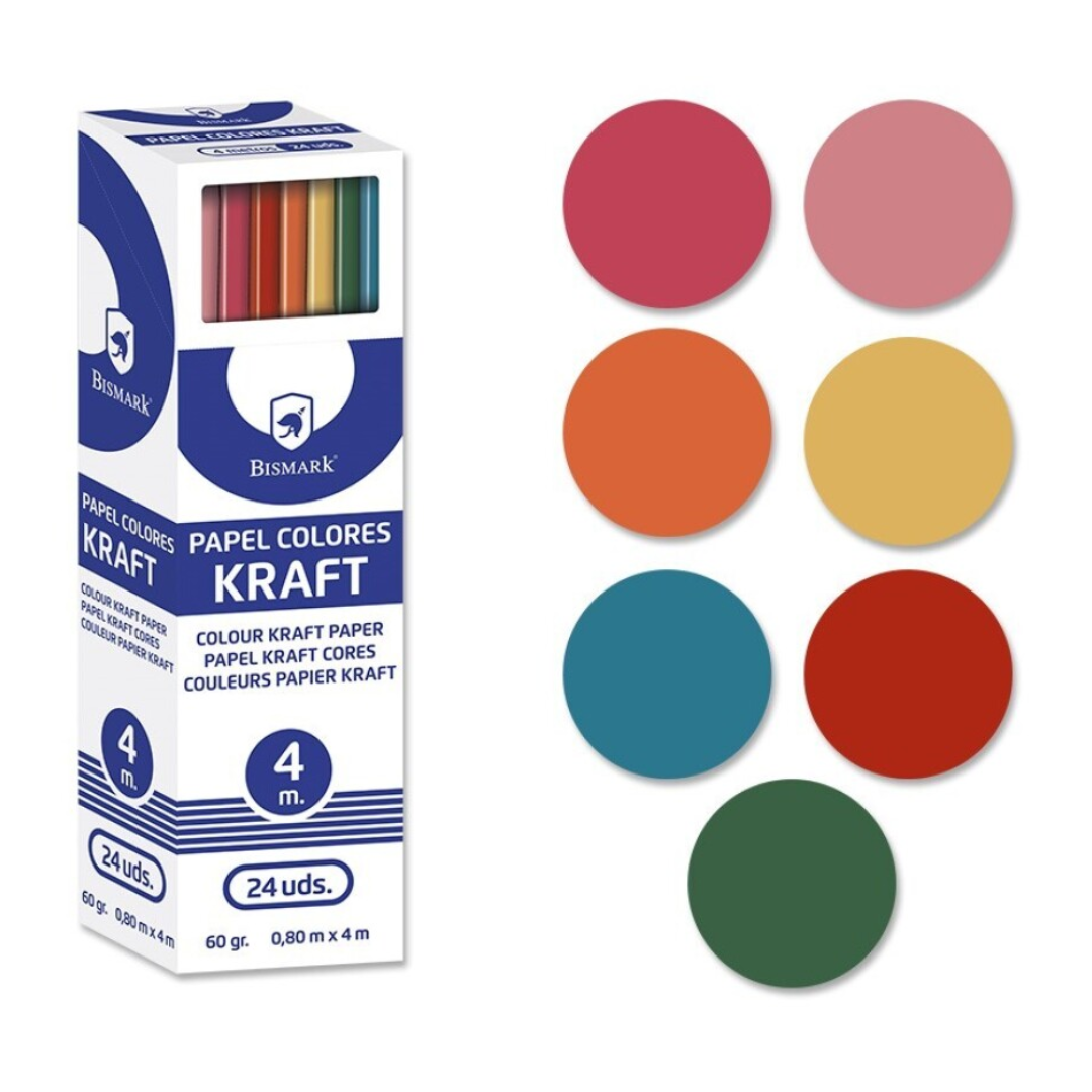 Bismark PSS natural kraft paper roll, 1x5m
