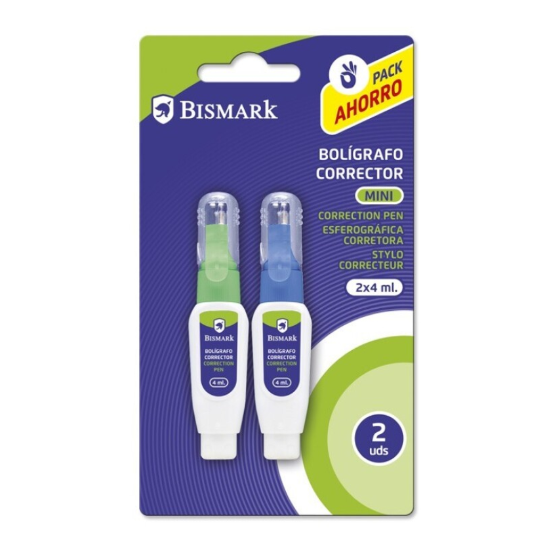 Mini Correction Pen, 2 pcs, 4ml, Bismark PSS