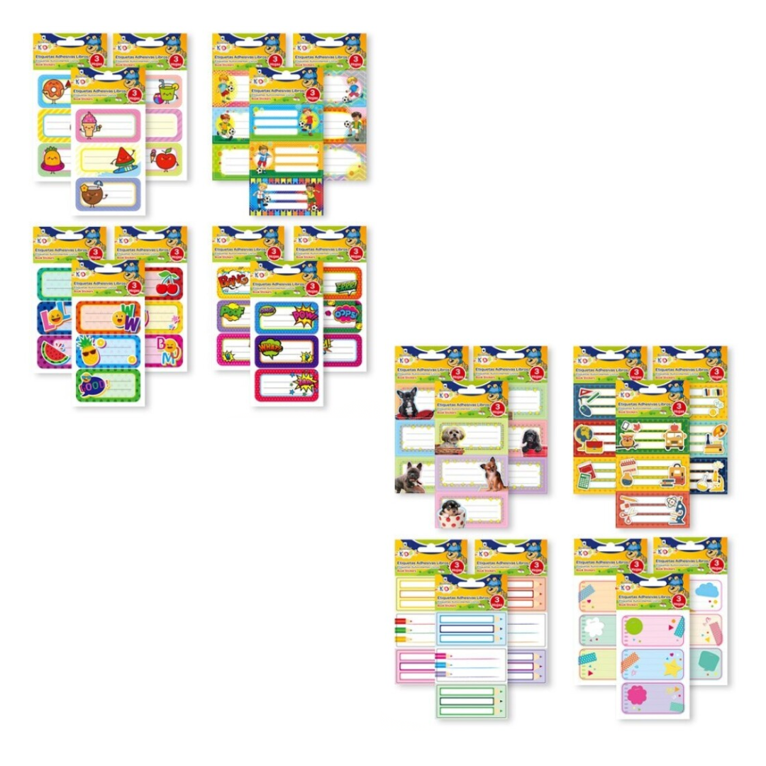 Decorated Adhesive Labels Bismark Kids PSS