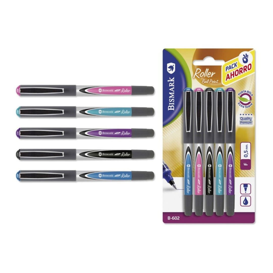 Esferog. B-602 Ball Point 0.5mm 5 pcs. Bism. PSS