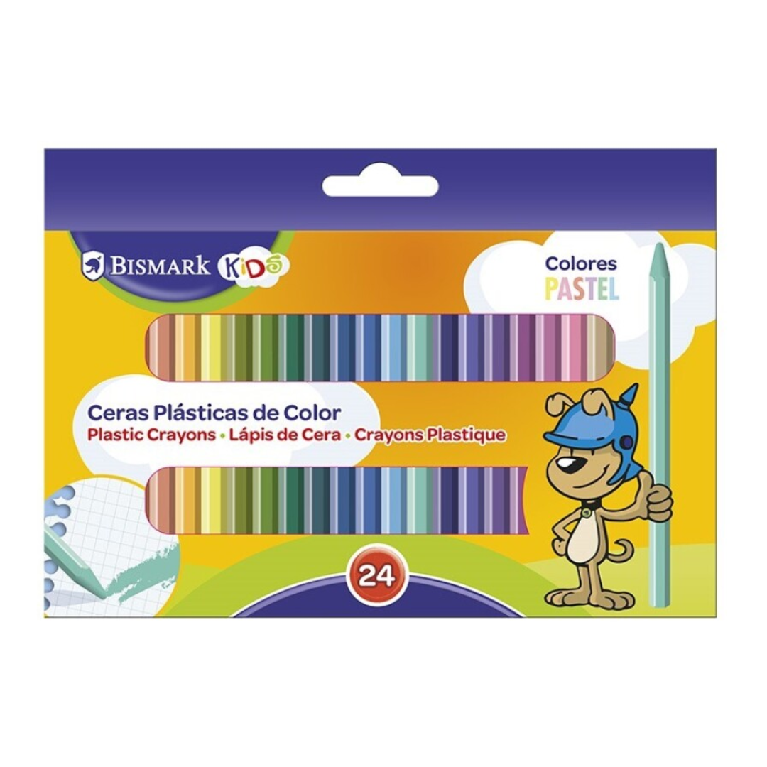 Bismark Kids PSS 24-colour pastel wax crayons