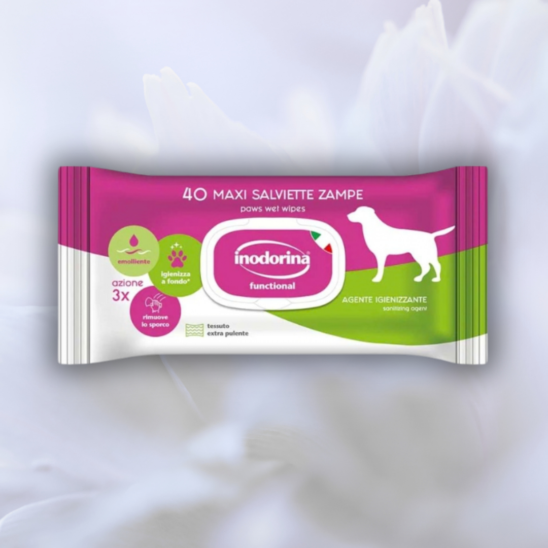 Paw Wipes, 40 pcs. Inodorina Sanitising Agent PP
