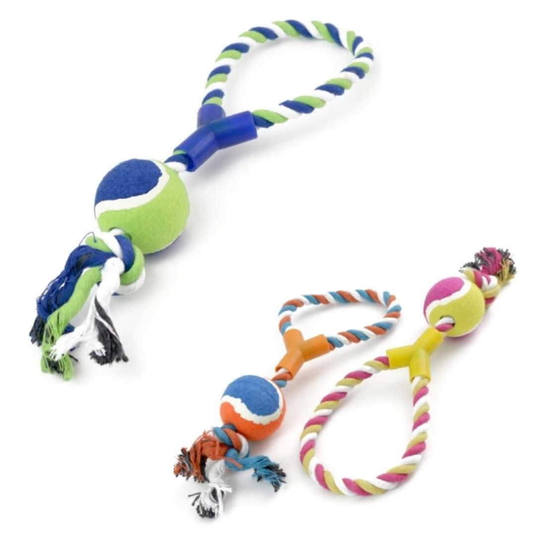 Brinq. Ball and Knot Dog Toy 44cm YMY