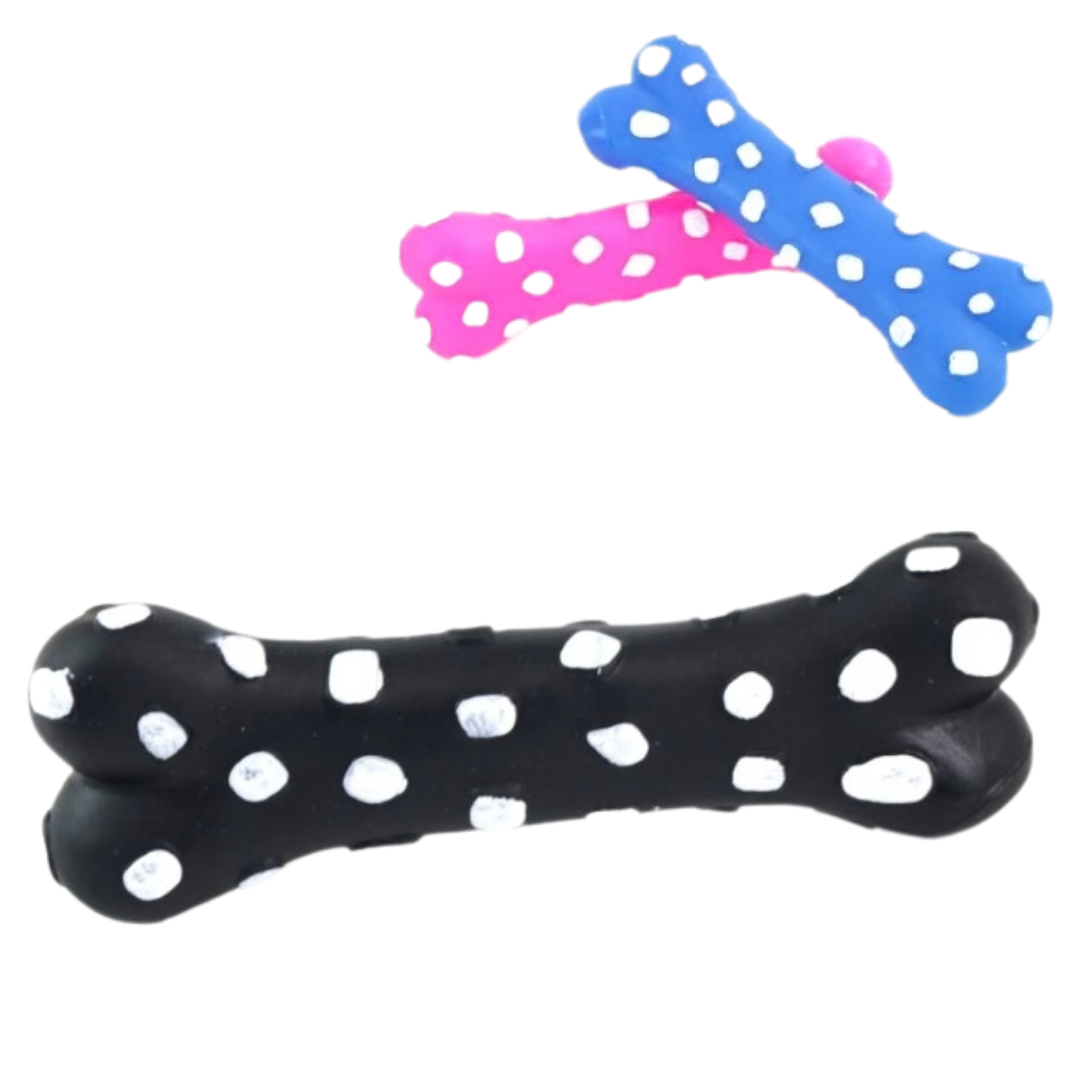 Brinq. Spotted Dog Bone Vinyl 18x6x2.5cm YMY