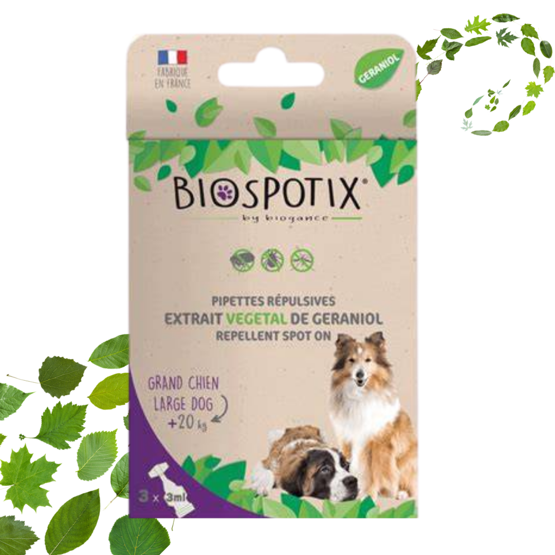 Repel. Nat. Dog XL Pipettes (3x3ml) BIOSPOTIX GNY
