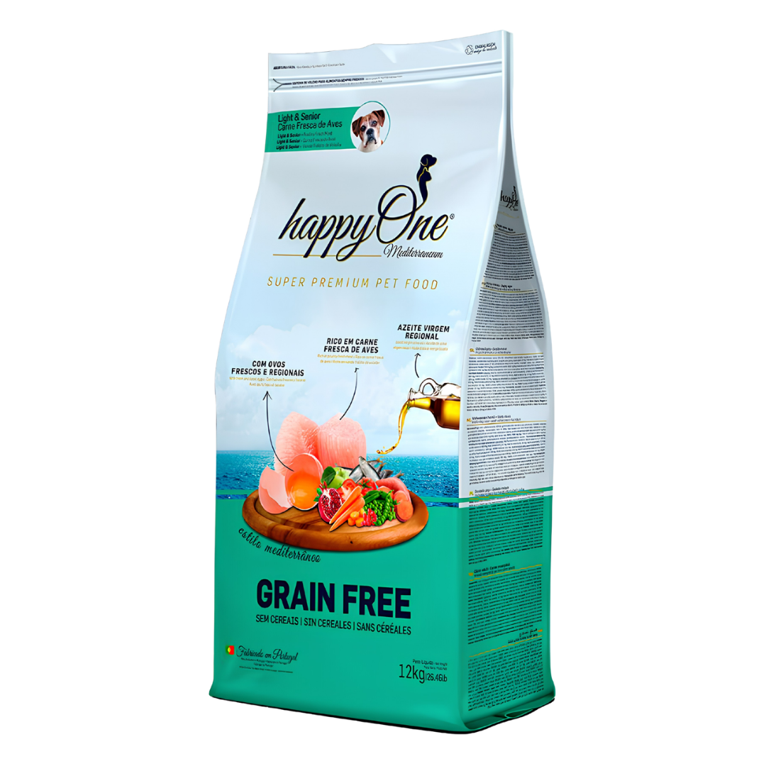 HappyOne Mediterraneum Light & Senior 12kg