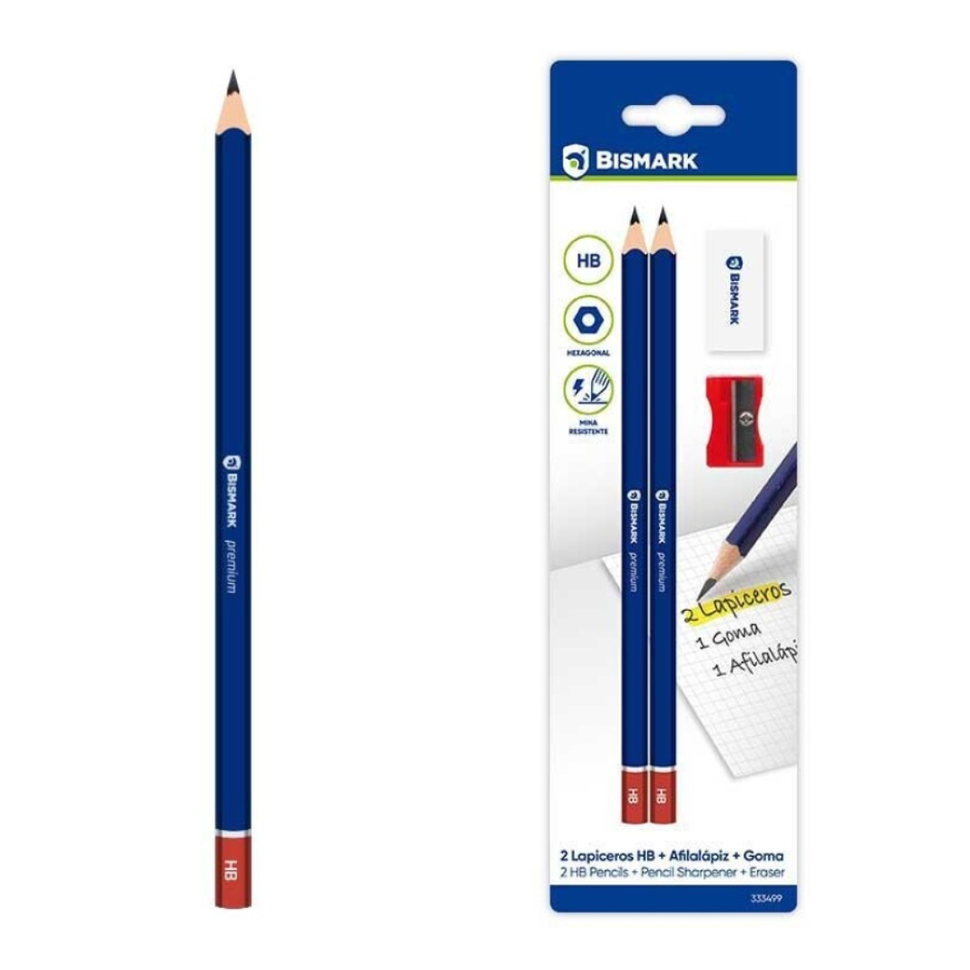 HB pencil with eraser and PSS sharpener