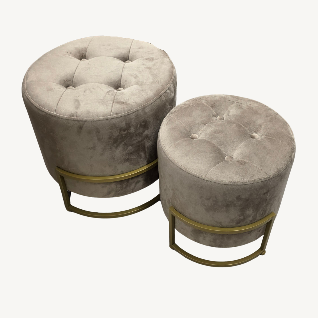 Taupe pouffe 40x0x39 (135934507)AB