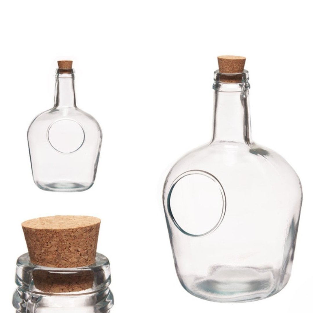 4L BOTTLE WITH CORK LID AR