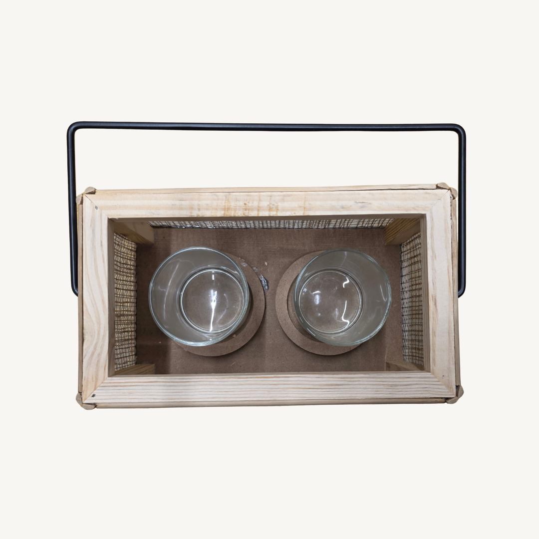 RATTAN AR Candle Holder