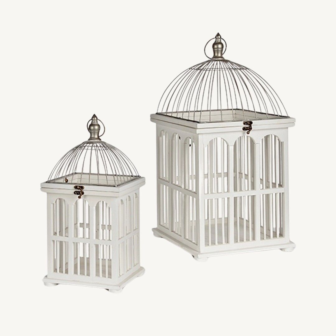 SQUARE WOODEN LANTERN, NATURAL MESH, AR