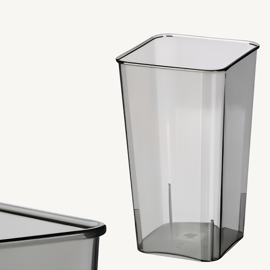 Grey Acrylic Square Vase, 24.5 cm AR