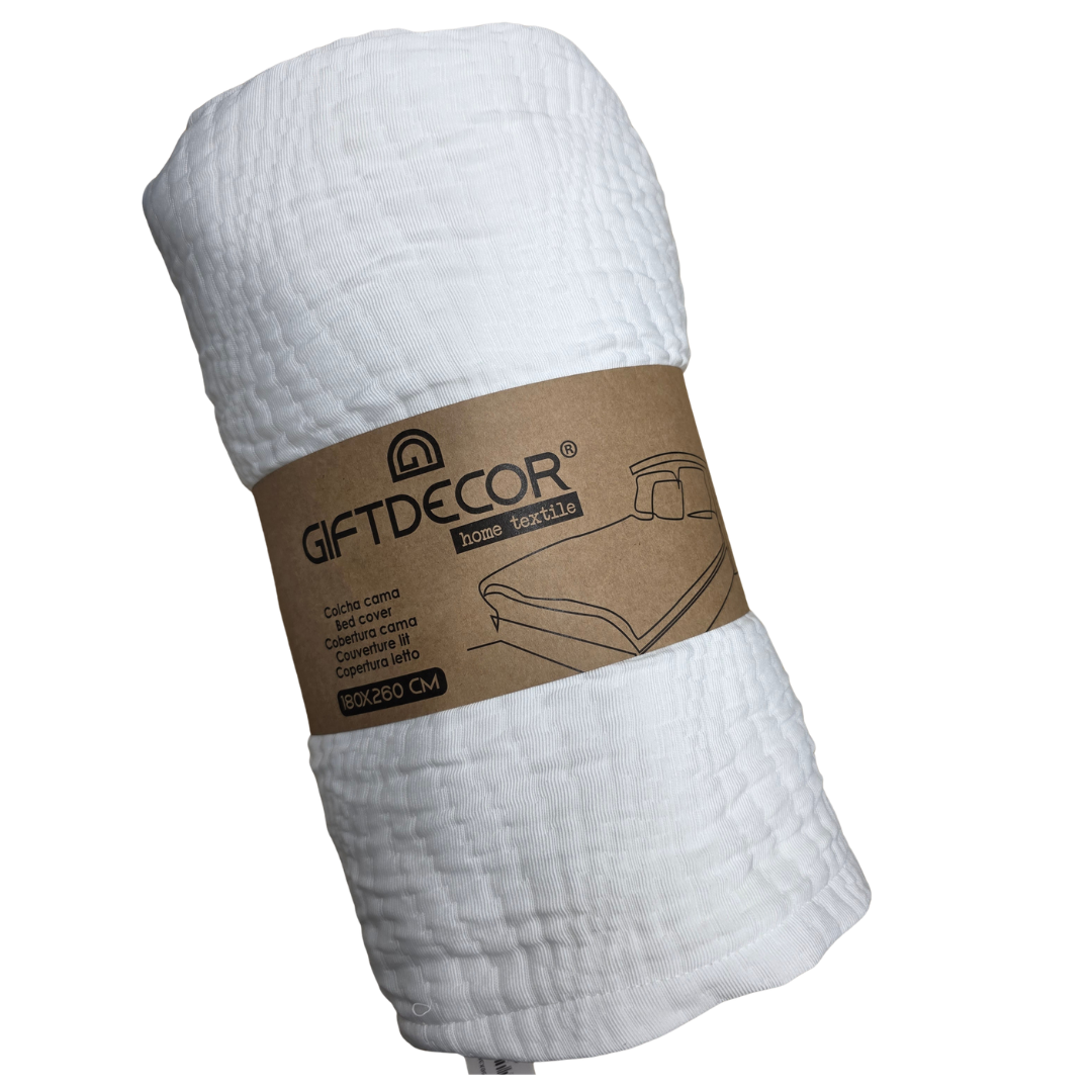 STANDARD GREY WATER BEDSPREAD 180X260CM AR