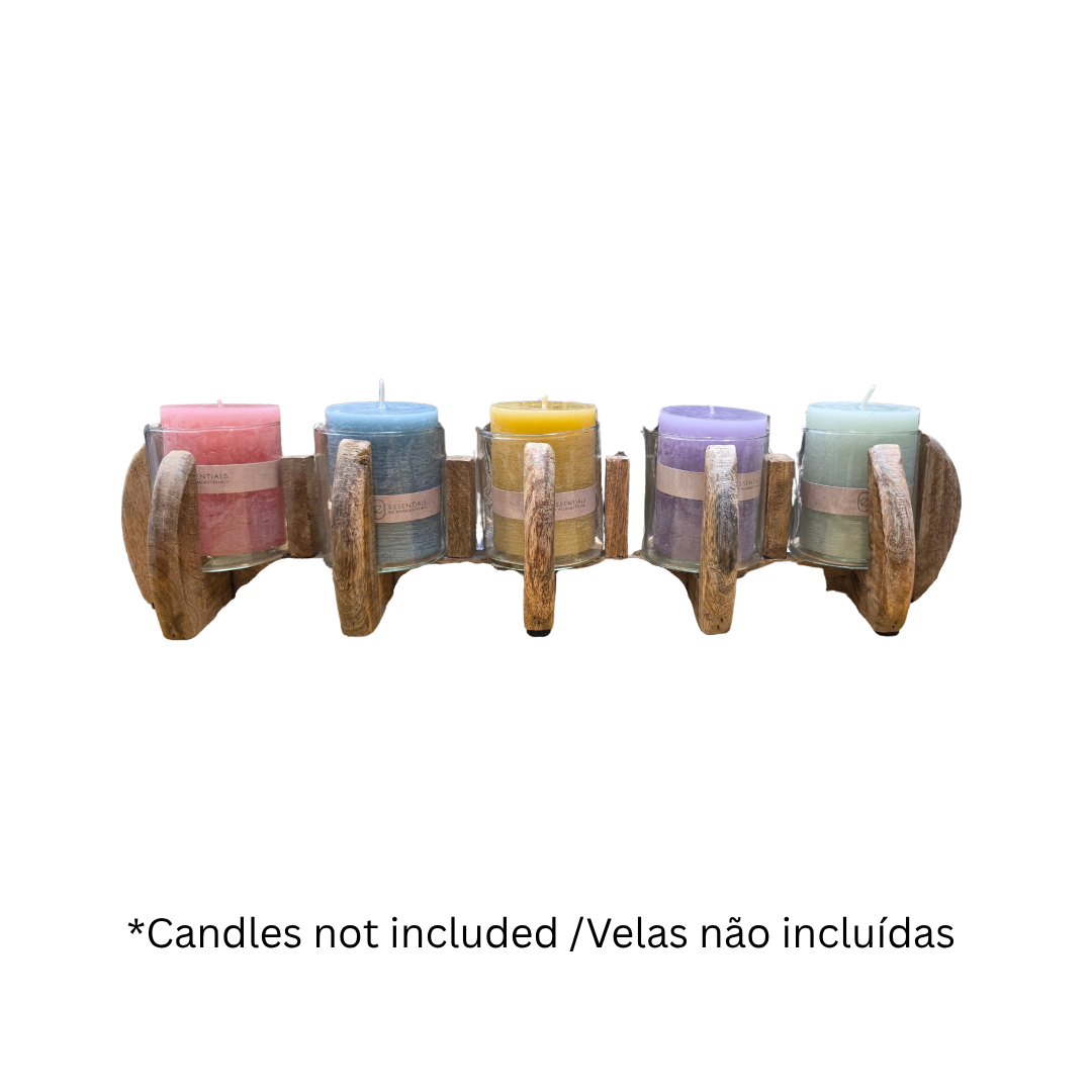 Candelabro natural 47x13x11cm KP
