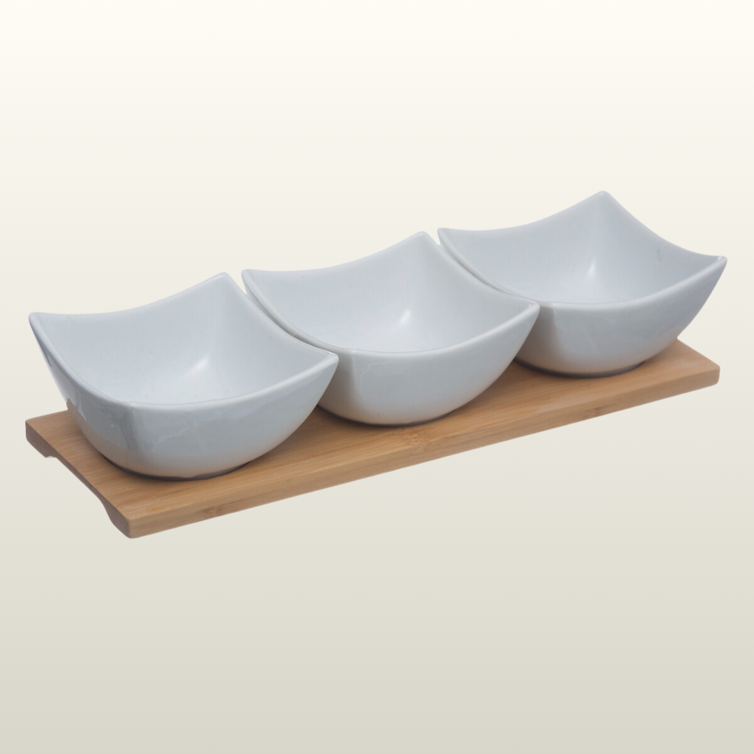 4-piece porcelain sauce set KP
