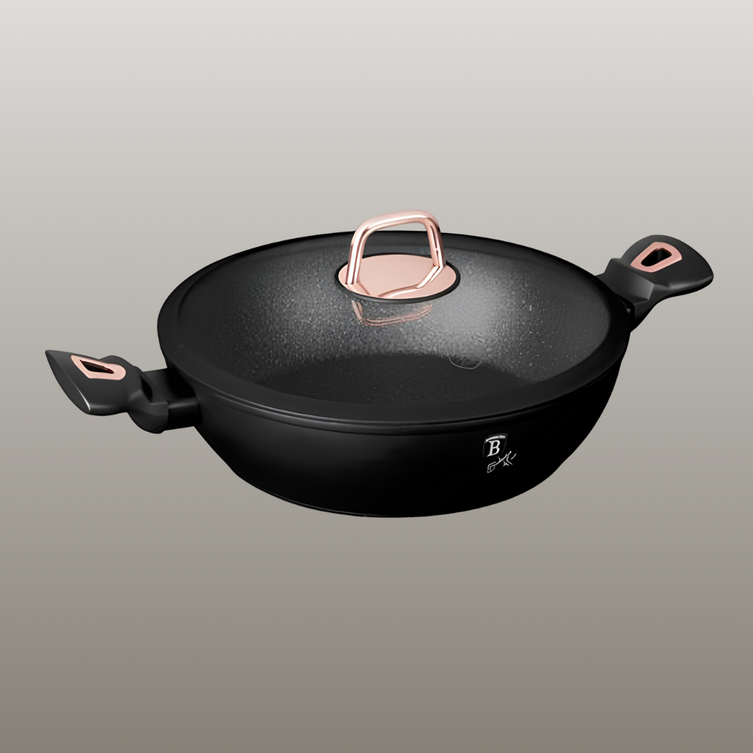 Shallow Saucepan with Lid, 28cm, Black Rose Collection BLH