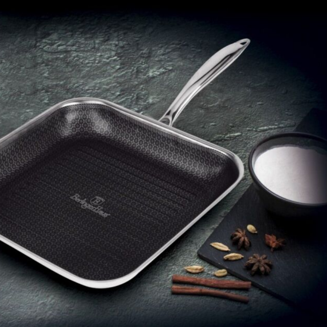 28cm Grill Frying Pan with Lid, Eternal BLH Collection