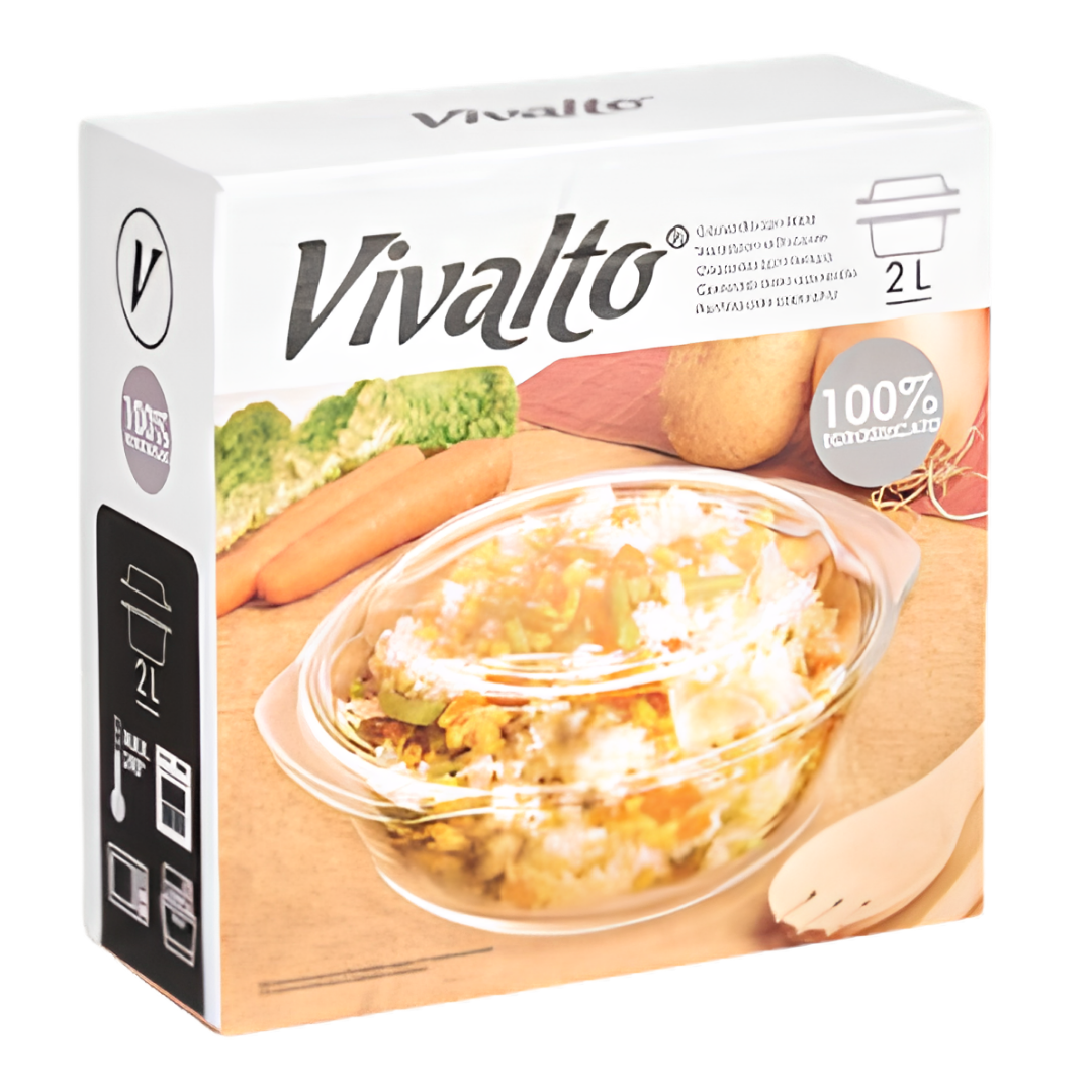 CAÇAROLA EM BOROSILICATO 2000ML AR
