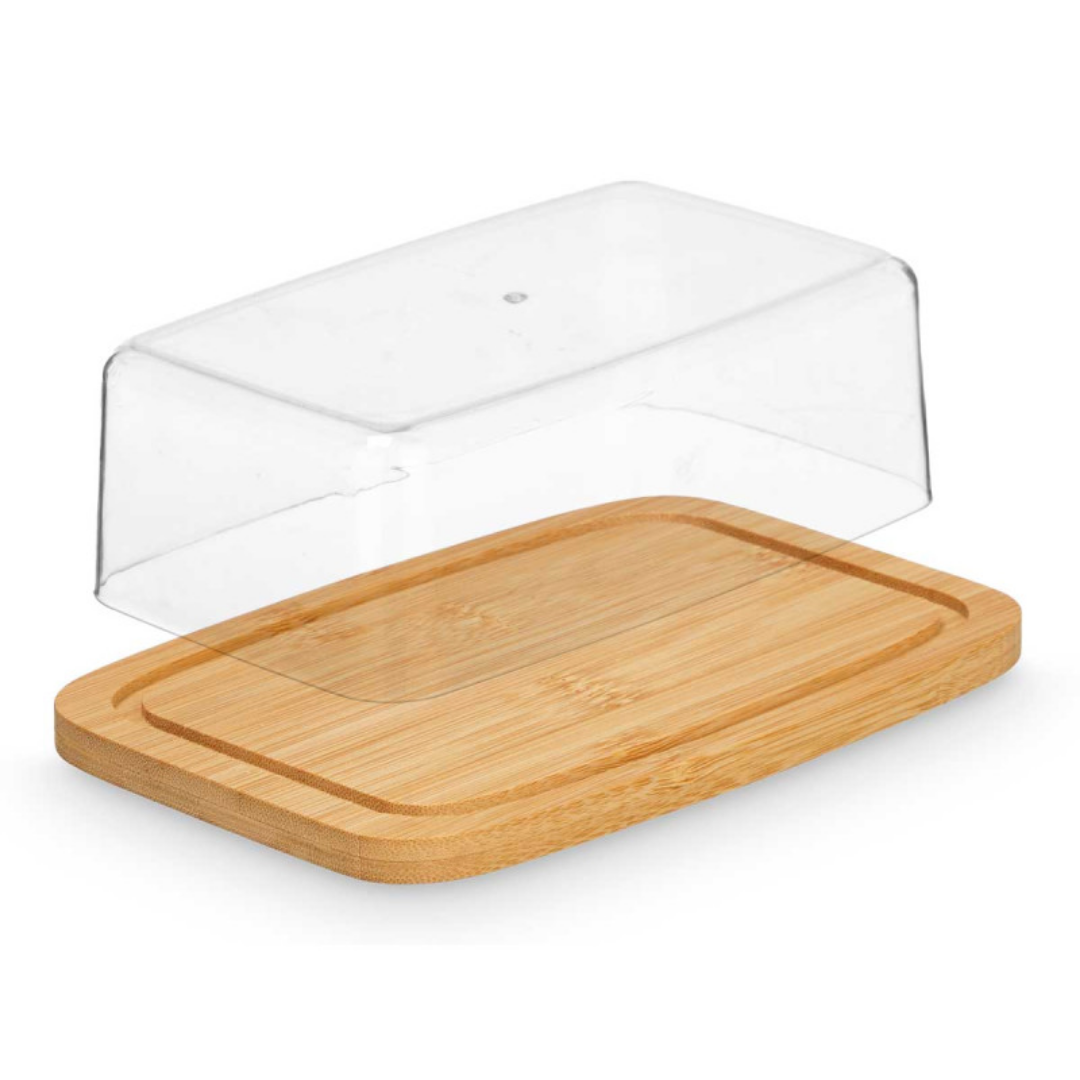 Kinvara AR Bamboo and Acrylic Butter Dish
