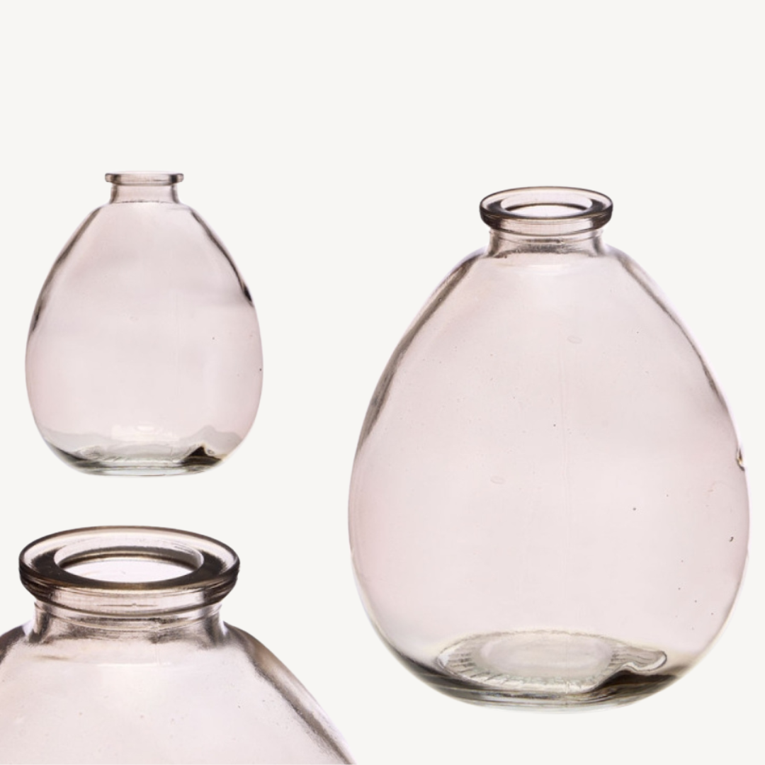 IRREGULAR GREY GLASS BOTTLE, AIR