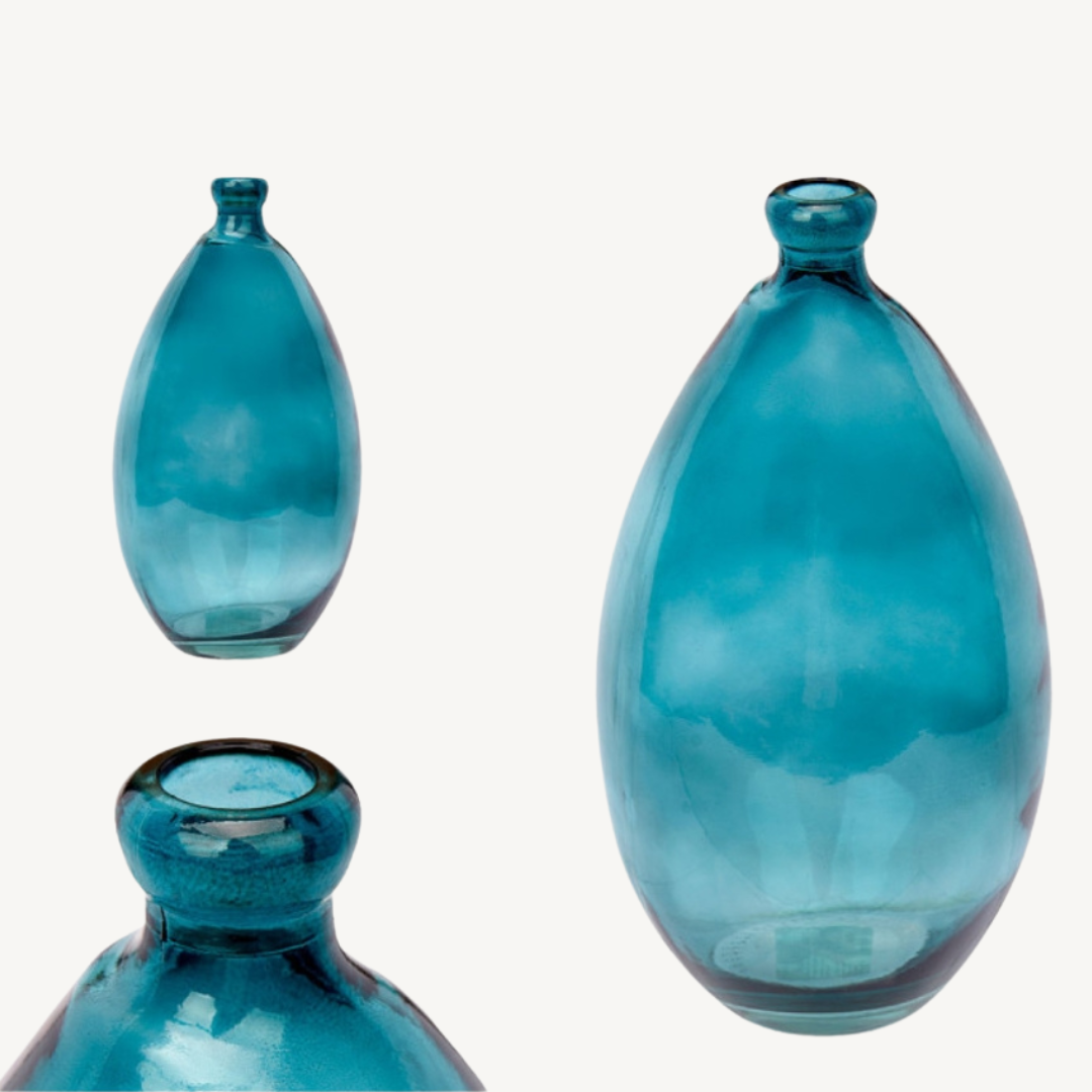 IRREGULAR CONVEX TURQUOISE AR BOTTLE