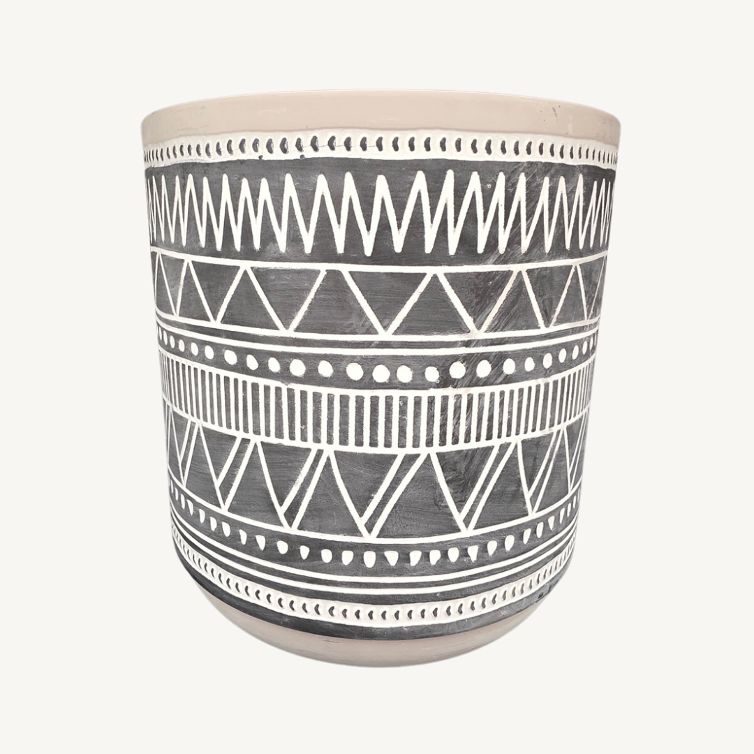 VASO CERAMICA COR CIMENTO SORT 3 AR