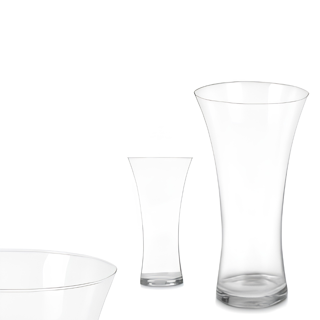 30CM WIDE GLASS VASE AR