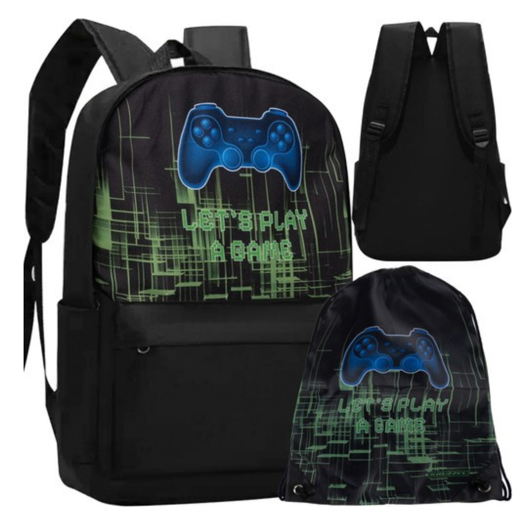 Cj School Rucksack + 22L Gamer Kruzzel ZT Sports Bag