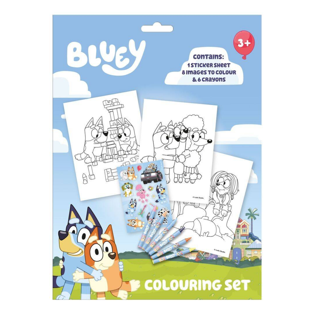 Cj Colorir Bluey Happy Life with ZT Stickers