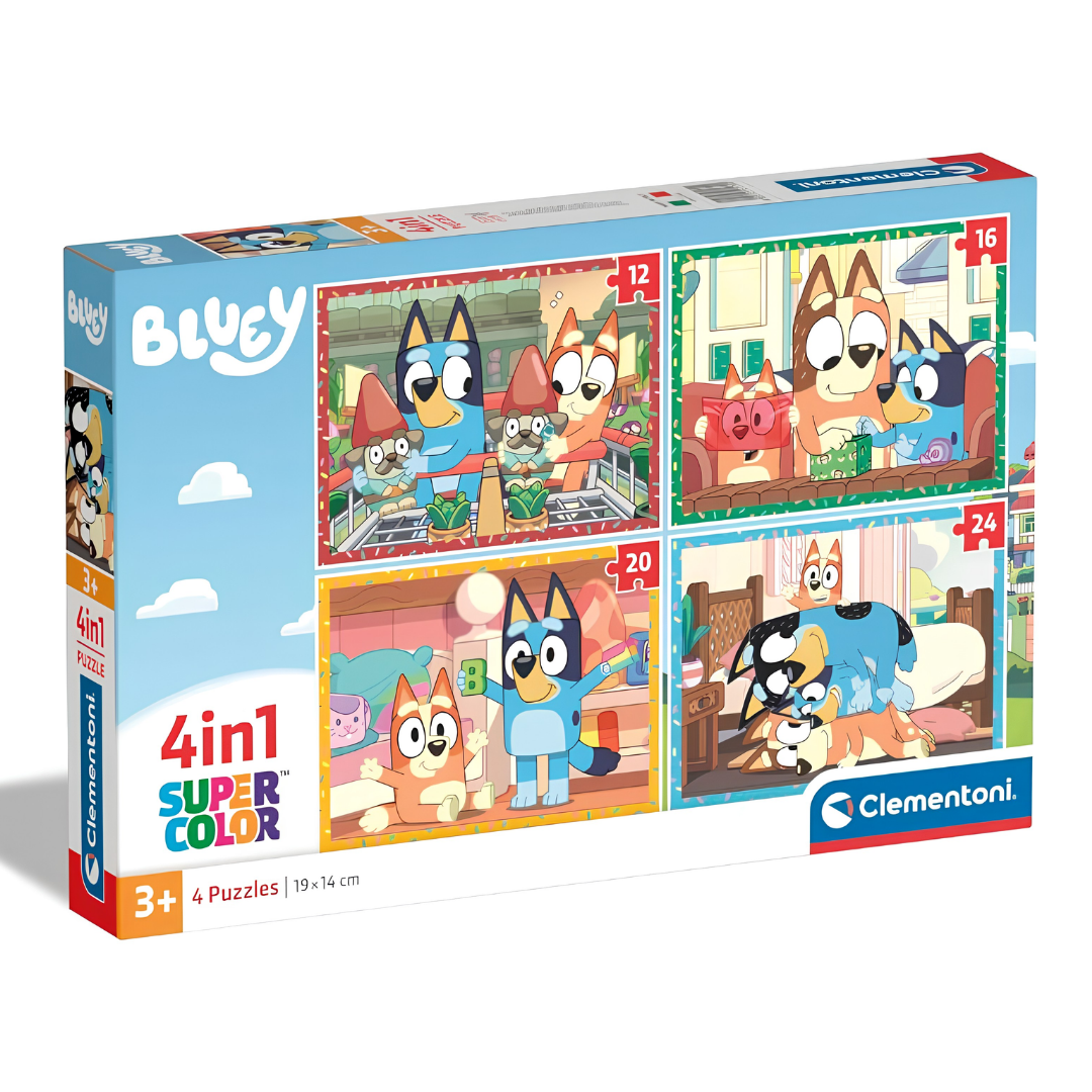 Clementoni ZT 4-in-1 Bluey All-Day Beach Puzzle