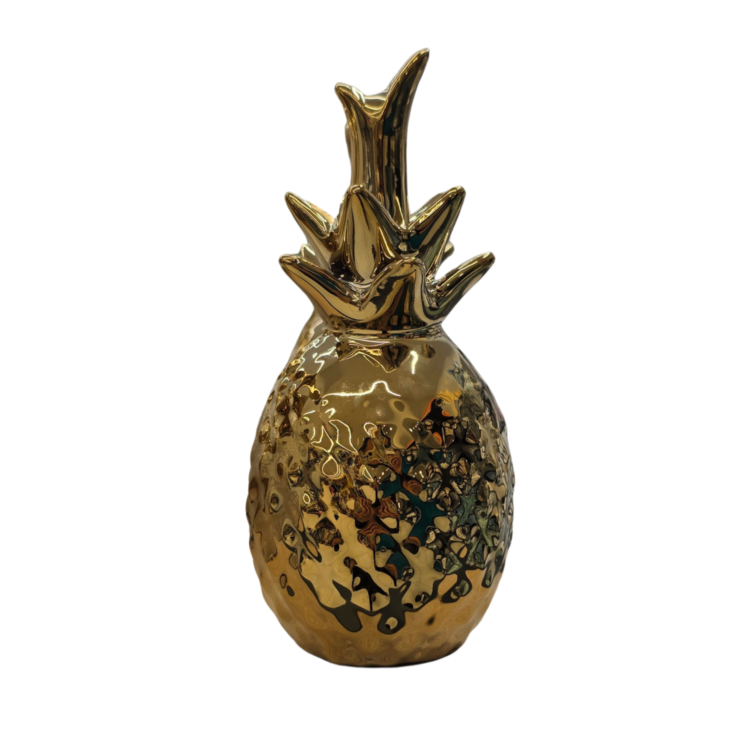 ANANÁS CERÂMICA DOURADO 19CM AB