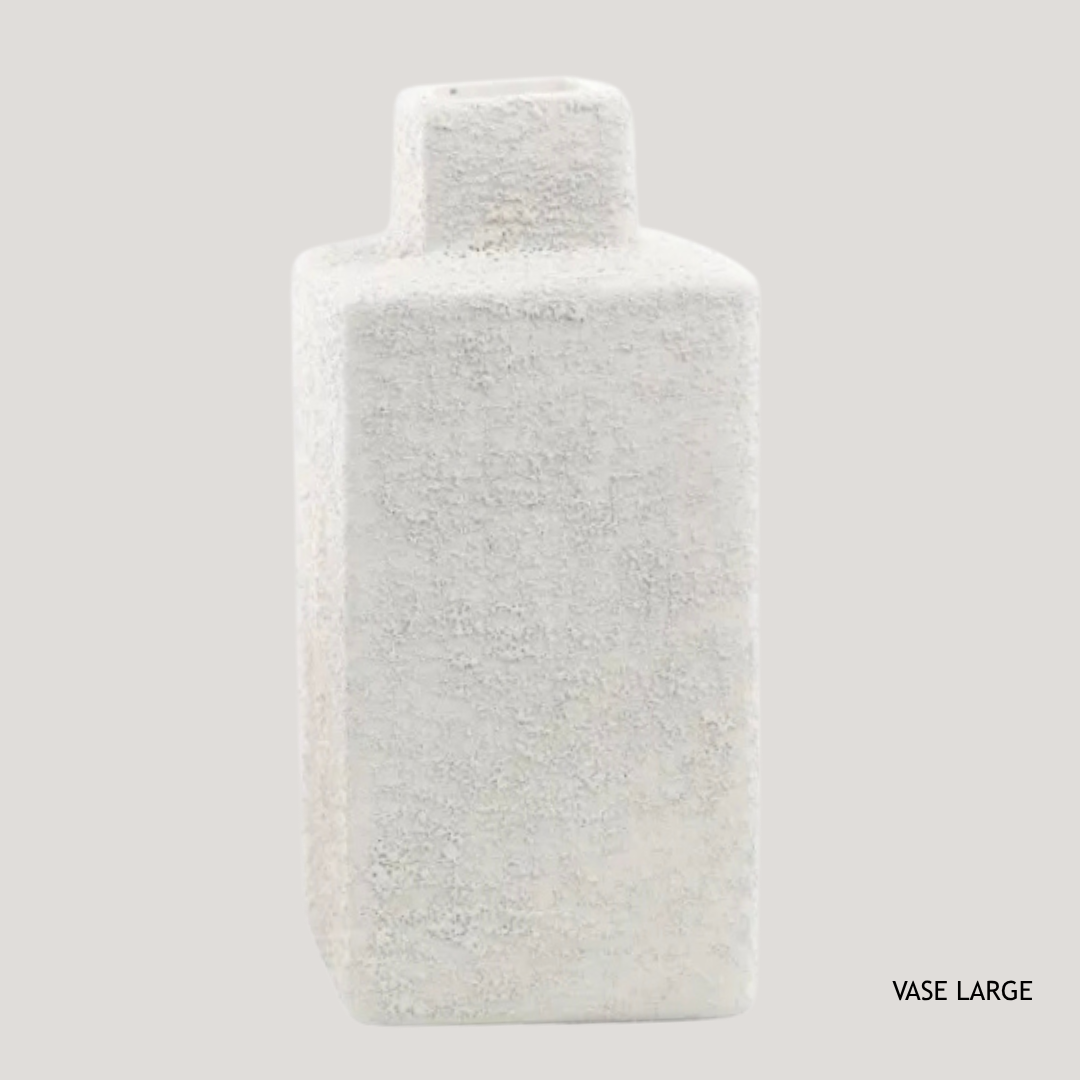 Rectangular Cream AB (G) Sand-Finish Ceramic Jug