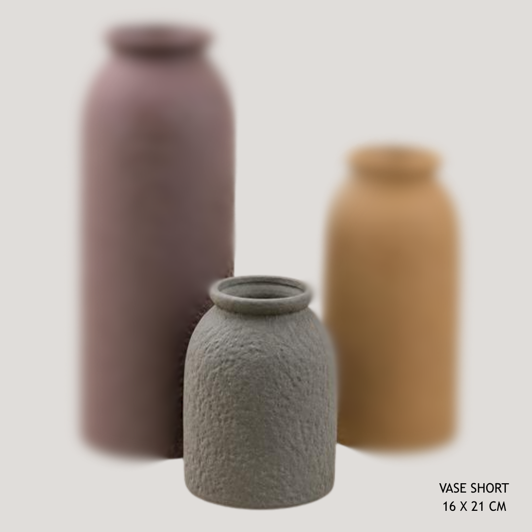 Grey Textured Cylindrical Ceramic Jug 9.5 x 9.5 x 12.5 cm AB