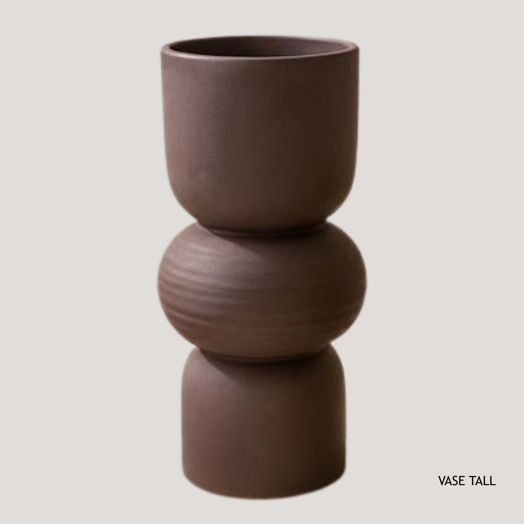 Oleiro Brown Ceramic Jug 11.5 x 11.5 x 24.5 cm AB