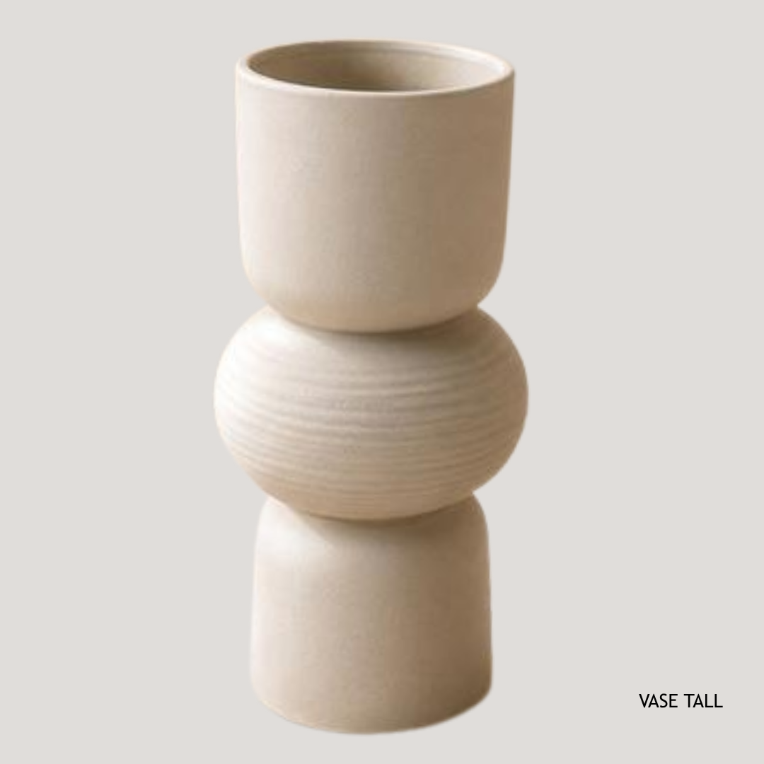 Beige Oleiro Ceramic Jug 11.5 x 11.5 x 24.5 cm AB