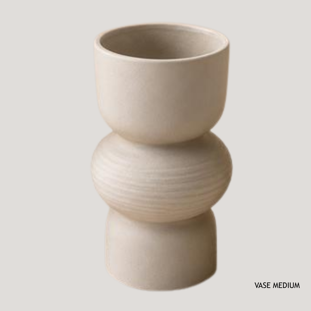 Beige Oleiro Ceramic Jug 10.5 x 10.5 x 19 cm AB