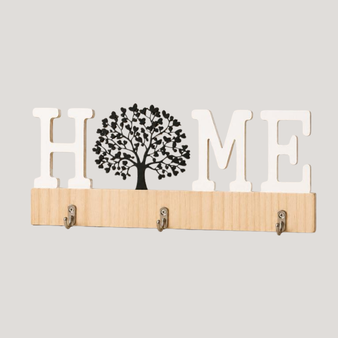 MDF key ring with cord, 29.5 x 14 cm, HOME Tree AB